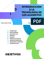 Unidad I. Intro A La Tecnologia de Los Alimentos