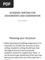 Academic Writing For Assignments and Eaxmination