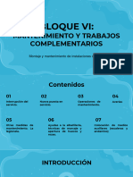 Bloque Vi:: Mantenimiento Y Trabajos Complementarios