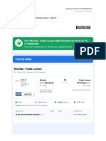 Flight Ticket MUMBAITo KL