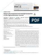 Study On Mechanical and Reho. Properties of UHPC