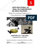 Ap5 Q1mod6 Sosyo-Kultural Politikal Pamumuhay Pilipino Christinejoy Beloken Bgo v1