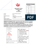 Ultimo Ip 98 Dinamica Examen Final-2023-2 A