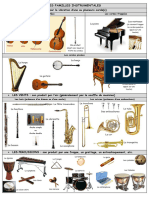 Fiche Élève Les Familles Instrumentales