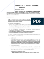 4º ESPAD LENGUA RESUMEN TEMA 17 La Literatura de La Primera Mitad Del Siglo XX