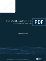 US Petcoke August 2022