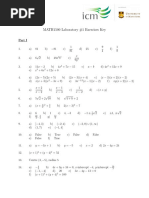 Laboratory Week1 Key