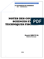 2023 Cours de Science Et Technique Fiscale Actualise CT Mbuyi