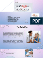 Valoración Geriátrica