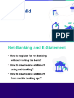 SBI Net Banking and E Statement