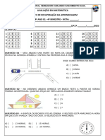 Avaliacao Projeto de Recuperacao Da Aprendizagem (Matemática)