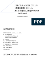 Les Metreorragies Du 1er Trimestre de La Grossesse