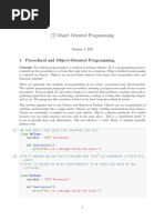 Object Oriented Programming