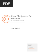 Paragon Linux File Systems Windows