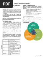 HEALTH EDUC REVIEWER Chap 3 and 4