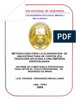 Pag 42 - Metodologia para La Elaboracion de Una Estructura de Costos (Pu) Trackless Aplicada A Una Empresa Especializada