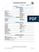 Prechequeo Migratorio: Datos Personales