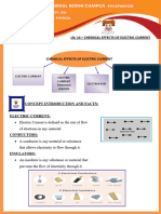 PHYSICS NOTES - CHEMICAL EFFECTS OF ELECTRIC CURRENT - CLASS VIII - FINAL - Combined