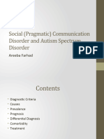 Social (Pragmatic) Communication Disorder and Autism