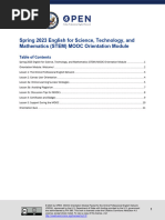 Q2 2023 Spring STEM MOOC Orientation Module Downloadable Packet