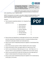 Bam 800 Nozzle Manual - Assembly Checklist