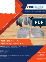 Standard NDT PT Flawed Specimens Kit