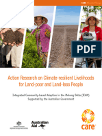 Action Research On Climate Resilient Livelihoods For Land Poor and Land Less People English