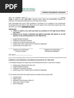 FEUHS Pending Requirement Agreement Form S.Y. 22 23 - Grade 7 1