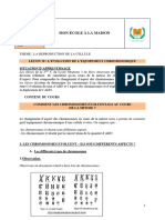 SVT 2nd C - L10 - Lévolution de Léquipement Chromosomique Dune Cellule