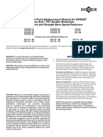 Installation and Parts Replacement Manual For DODGE Torque-Arm TXT Double Reduction Taper Bushed and Straight Bore Speed Reducers