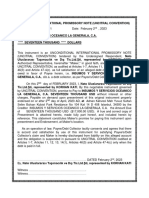 Negotiable-International-Promissory-Note Nato Uluslararası Taşımacılık Ve Dış Tic - Ltd.Şti, Represented by KORHAN KATI