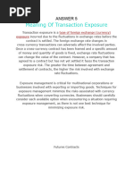 Meaning of Transaction Exposure: Answer 5