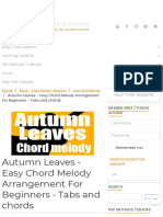 Autumn Leaves - Chord Melody Lesson For Jazz Guitar