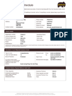 Motor Policy Schedule