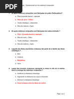 Corrige Du Questionnaire Sur Les Materiaux Composites