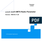 ZXUR 9000 UMTS (V4.11.20) Radio Parameter Reference