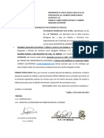 Apersonamiento A Juzgado de Paz Letrado