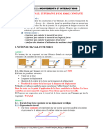 Leçon 1: Travail Et Puissanve D'Une Force Constante: Situation de Vie