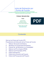 Ejercicio de Estimación Por Puntos de Función: Profesor: Bernardo Díaz