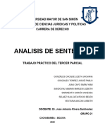 Analisis de La Sentencia Derecho Al Debido Proceso