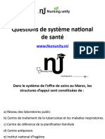 Questions de Système National de Santé C