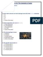 Chapter (3) : The Chemistry of Water