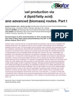 Drop-In Biofuel Production Via Conventional (Lipid-Fatty Acid) and Advanced (Biomass) Routes