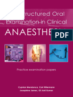 Cyprian Mendonca The Structured Oral Examination in Anesthesia