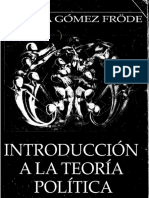 Libro Introduccion A La Teoria Política