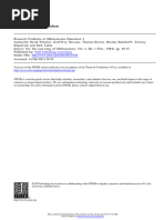 Wheeler Et Al. - 1984 - Research Problems in Mathematics Education1