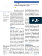 Pathogenesis of Systemic Lupus Erythematosus: Risks, Mechanisms and Therapeutic Targets