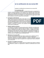 5 Pasos para Certificar en Una Norma Iso