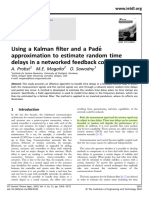 Using A Kalman Filter and A Padé Approximation To Estimate Random Time Delays in A Networked Feedback Control System Ieee