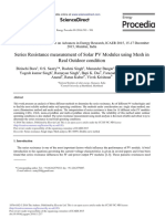 Series Resistance Measurement of Solar PV Modules Using Mesh in Real Outdoor Condition